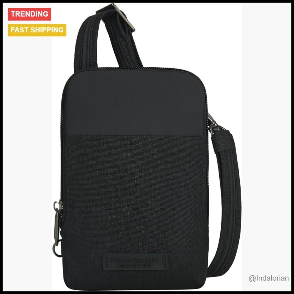 Anti-Theft Crossbody Bag RFID Blocking Slash Resistant Travel Essential